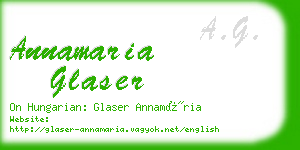 annamaria glaser business card